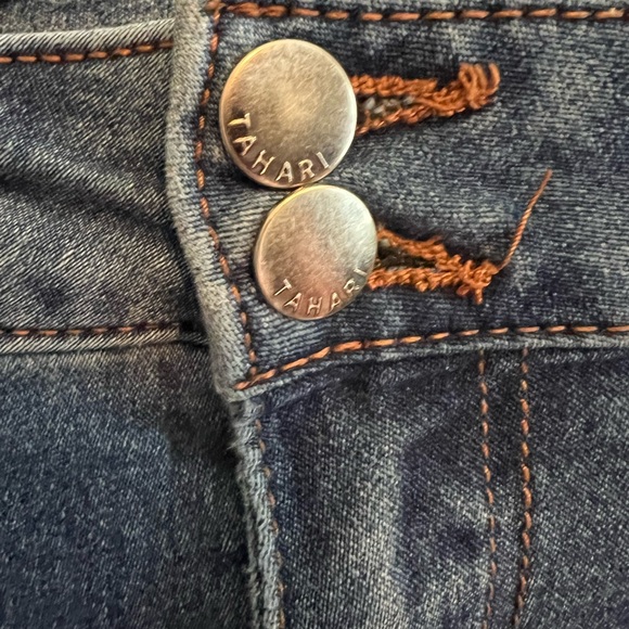 Tahari Indigo Blue Denim Pants - Picture 4 of 4